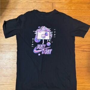 Nike The Nike Tee Black with White Logo